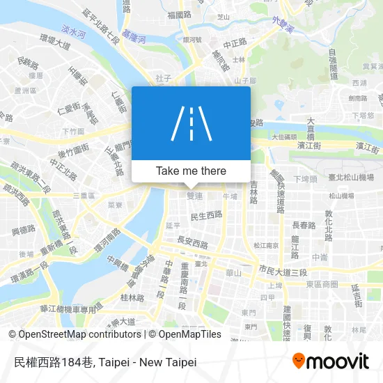 民權西路184巷地圖