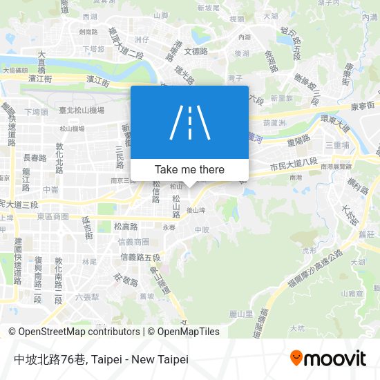 中坡北路76巷地圖