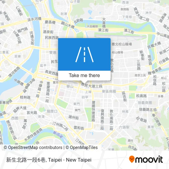 新生北路一段6巷地圖