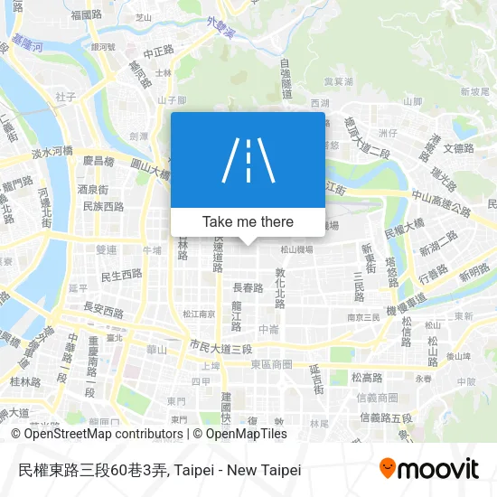 民權東路三段60巷3弄地圖