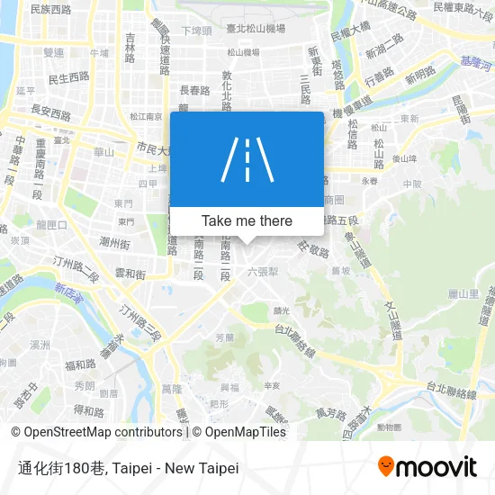 通化街180巷地圖
