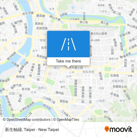 新生軸線地圖