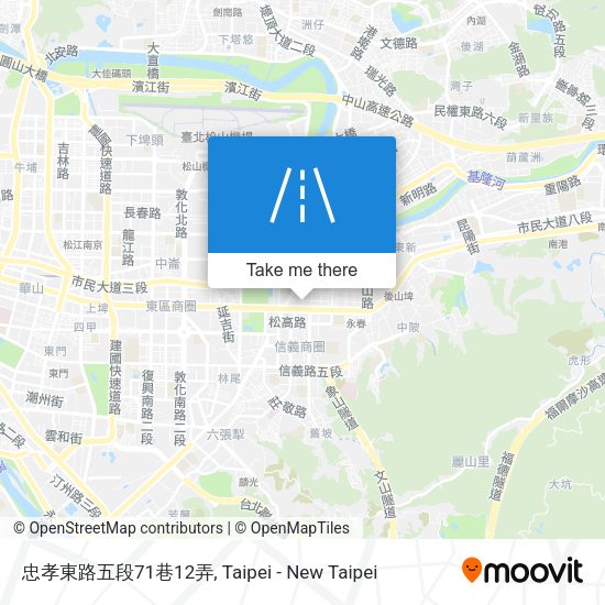 忠孝東路五段71巷12弄地圖