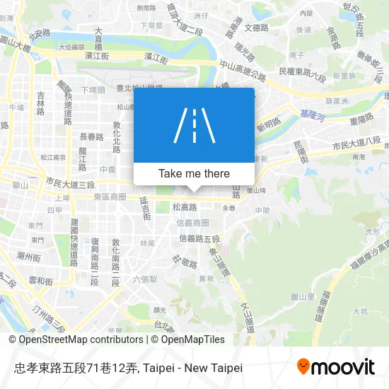 忠孝東路五段71巷12弄地圖