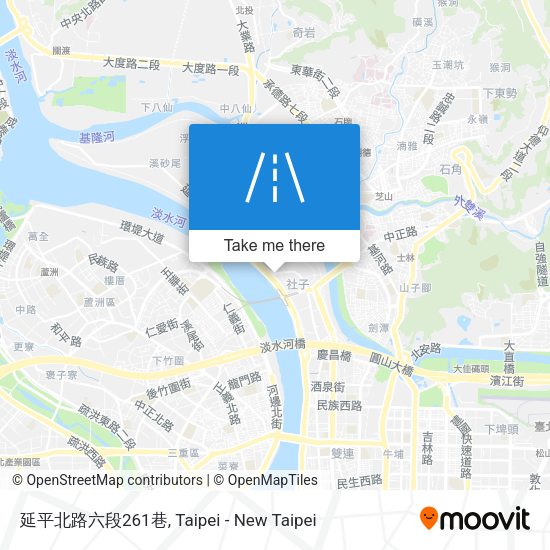延平北路六段261巷地圖