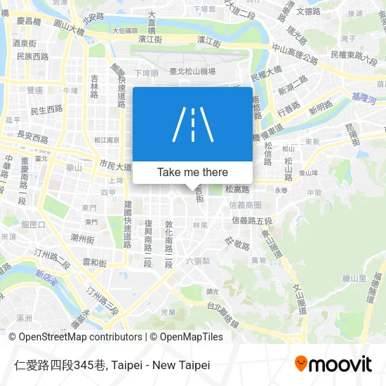 仁愛路四段345巷地圖