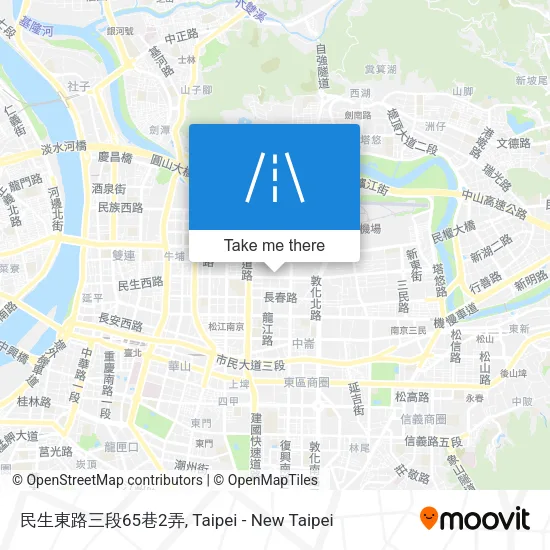 民生東路三段65巷2弄地圖