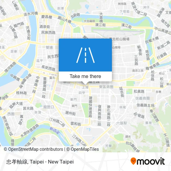 忠孝軸線 map