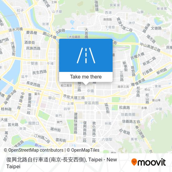 復興北路自行車道(南京-長安西側) map