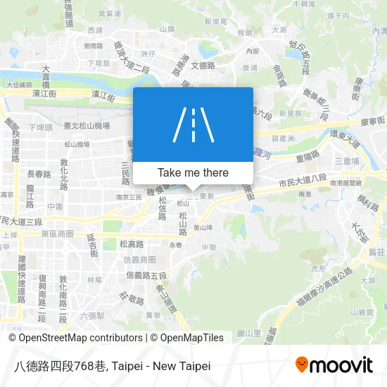 八德路四段768巷地圖