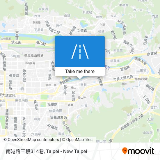 南港路三段314巷地圖