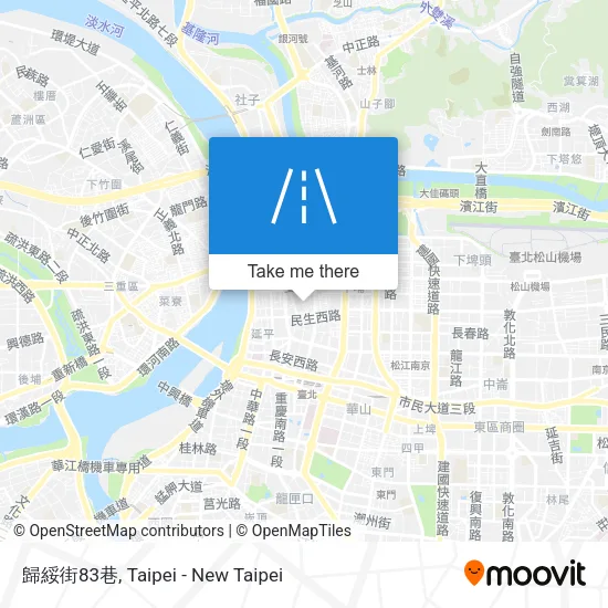 歸綏街83巷地圖
