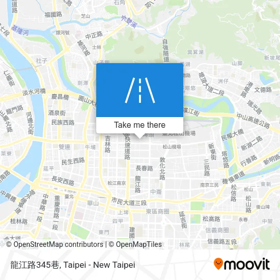 龍江路345巷地圖