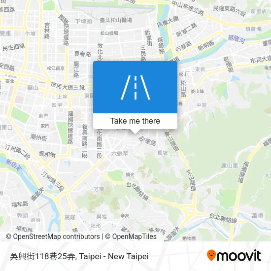 吳興街118巷25弄地圖