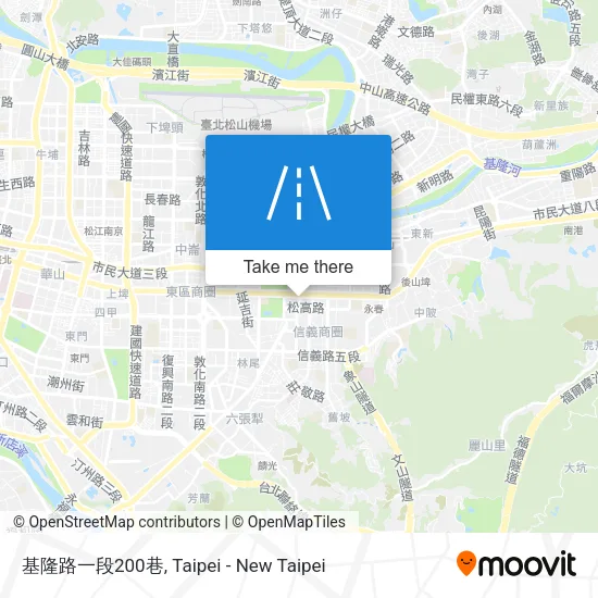 基隆路一段200巷地圖