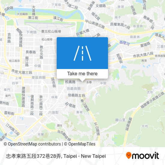 忠孝東路五段372巷28弄地圖