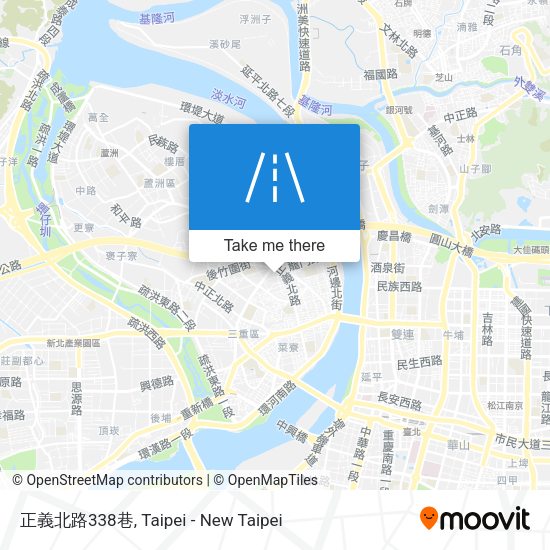 正義北路338巷地圖