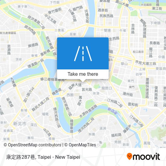 康定路287巷 map