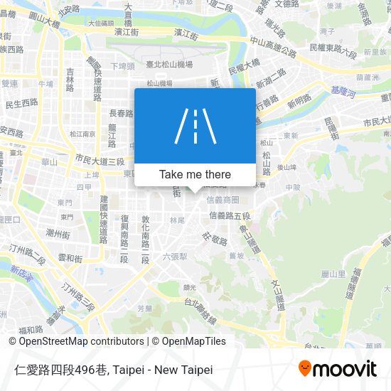 仁愛路四段496巷地圖