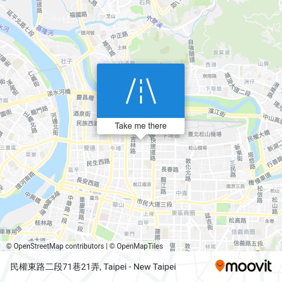 民權東路二段71巷21弄地圖