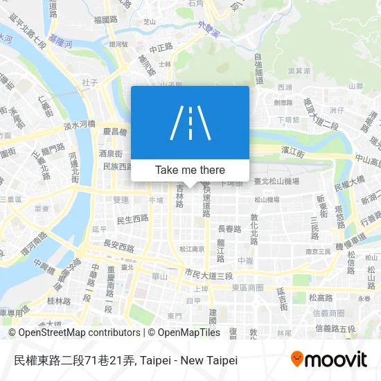民權東路二段71巷21弄地圖