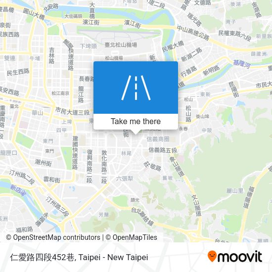 仁愛路四段452巷地圖