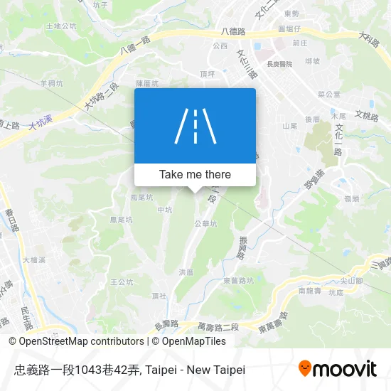 忠義路一段1043巷42弄地圖