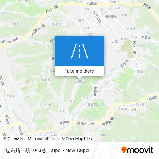 忠義路一段1043巷 map
