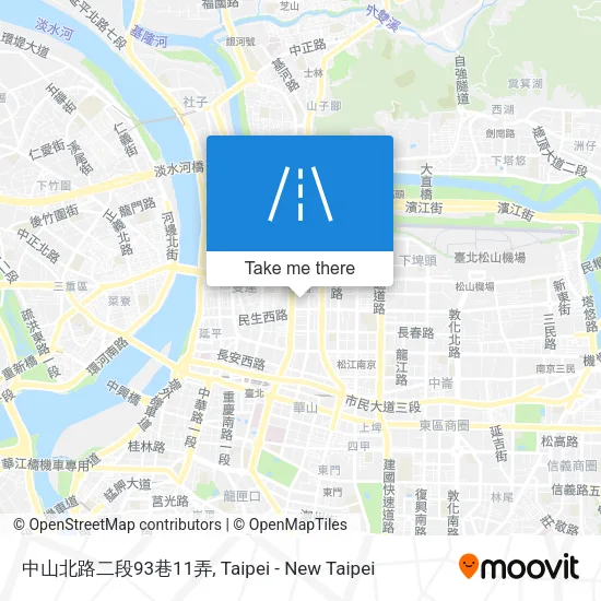 中山北路二段93巷11弄地圖