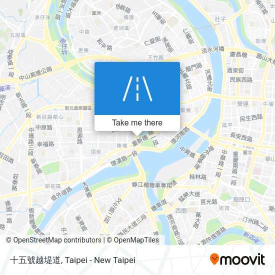 十五號越堤道 map