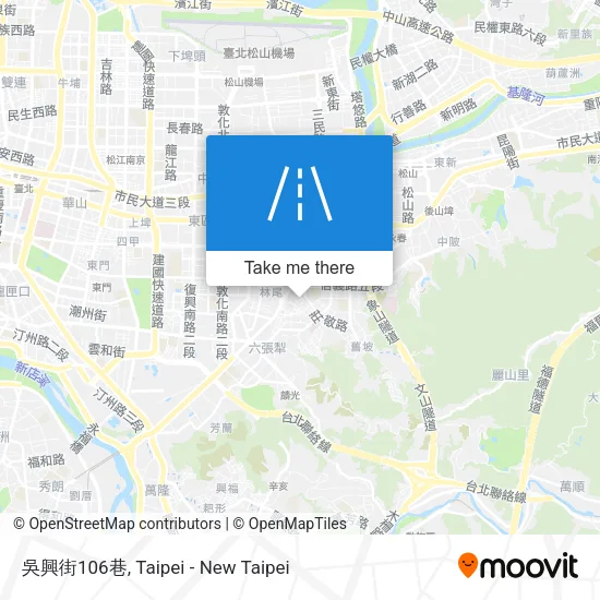 吳興街106巷地圖