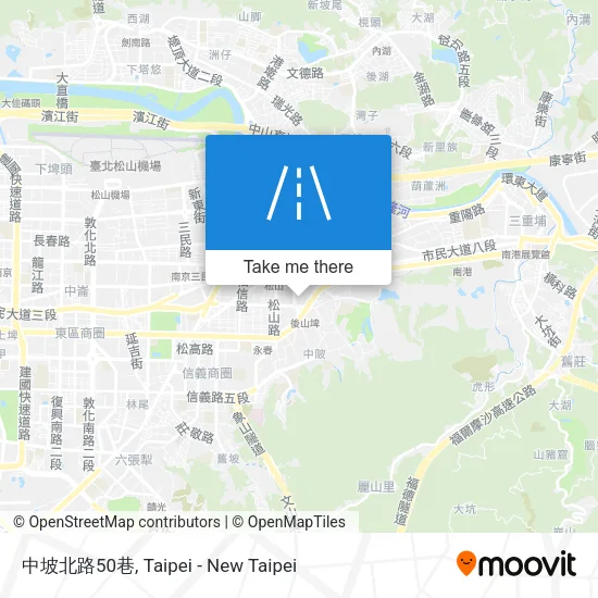 中坡北路50巷地圖