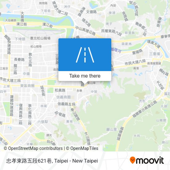 忠孝東路五段621巷地圖