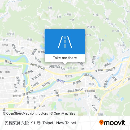 民權東路六段191 巷地圖
