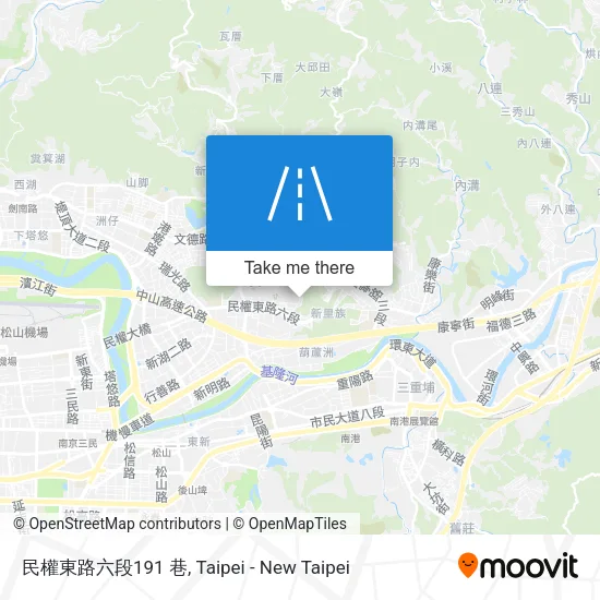 民權東路六段191 巷地圖