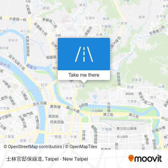 士林官邸保線道 map