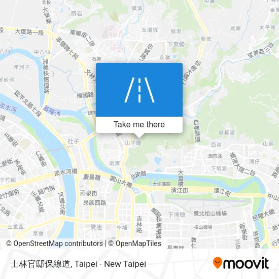士林官邸保線道地圖