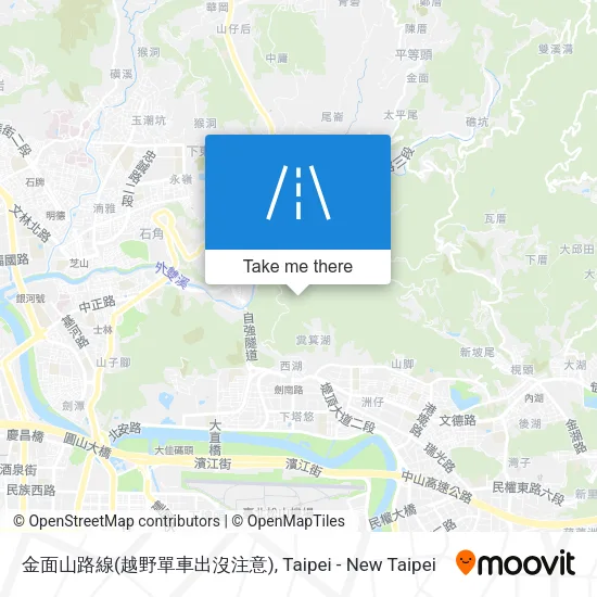 金面山路線(越野單車出沒注意) map