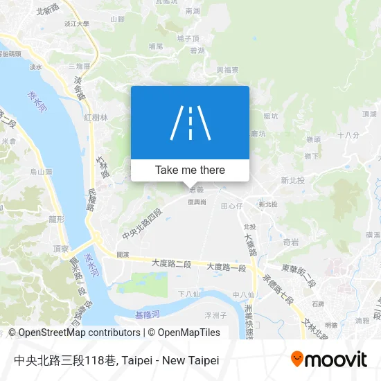 中央北路三段118巷地圖