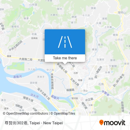 尊賢街302巷地圖