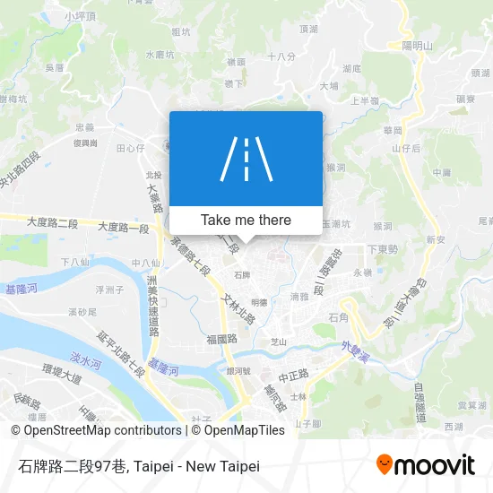 石牌路二段97巷地圖