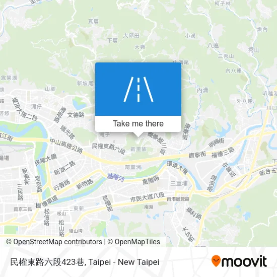 民權東路六段423巷地圖