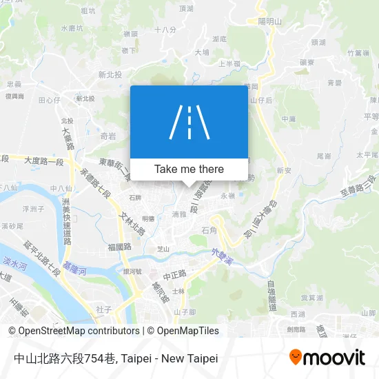 中山北路六段754巷地圖