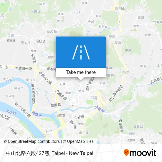 中山北路六段427巷地圖
