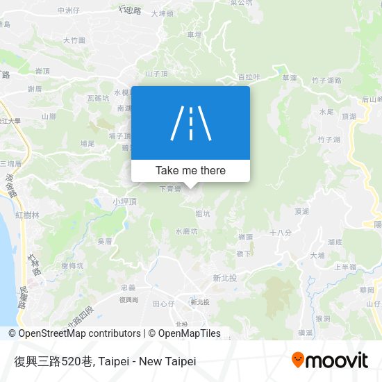 復興三路520巷地圖