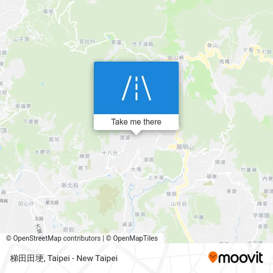 梯田田埂 map