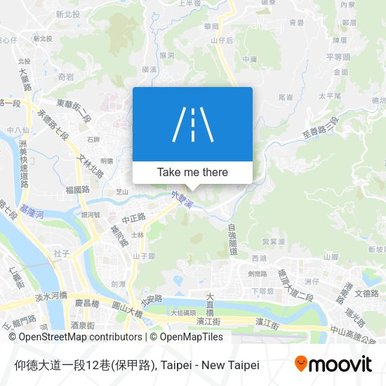 仰德大道一段12巷(保甲路)地圖