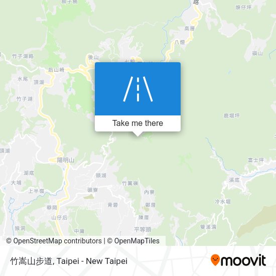 竹嵩山步道地圖