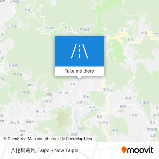十八挖圳邊路 map