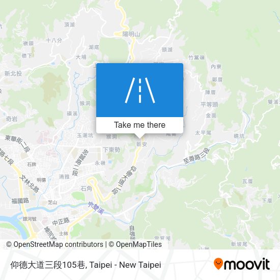 仰德大道三段105巷地圖